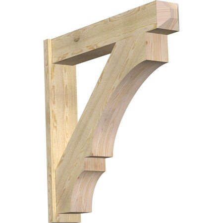 Ekena Millwork Balboa Rough Sawn Craftsman Outlooker, Douglas Fir, 8"W x 44"D x 44"H OUT08X44X44BOA04RDF